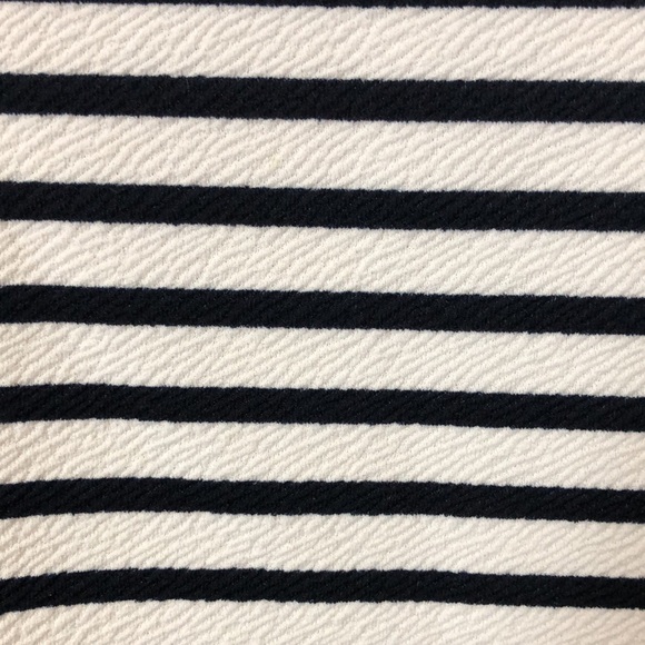 Anthro Green Envelope striped bell sleeve top Women's L zip back shirt blouse - Picture 6 of 9